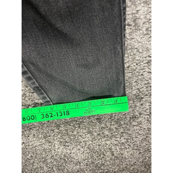 Vtg Lee Jeans Womens 6 Medium Charcoal Gray Relaxed-Fit Side Elastic Tapered Leg - Picture 15 of 16